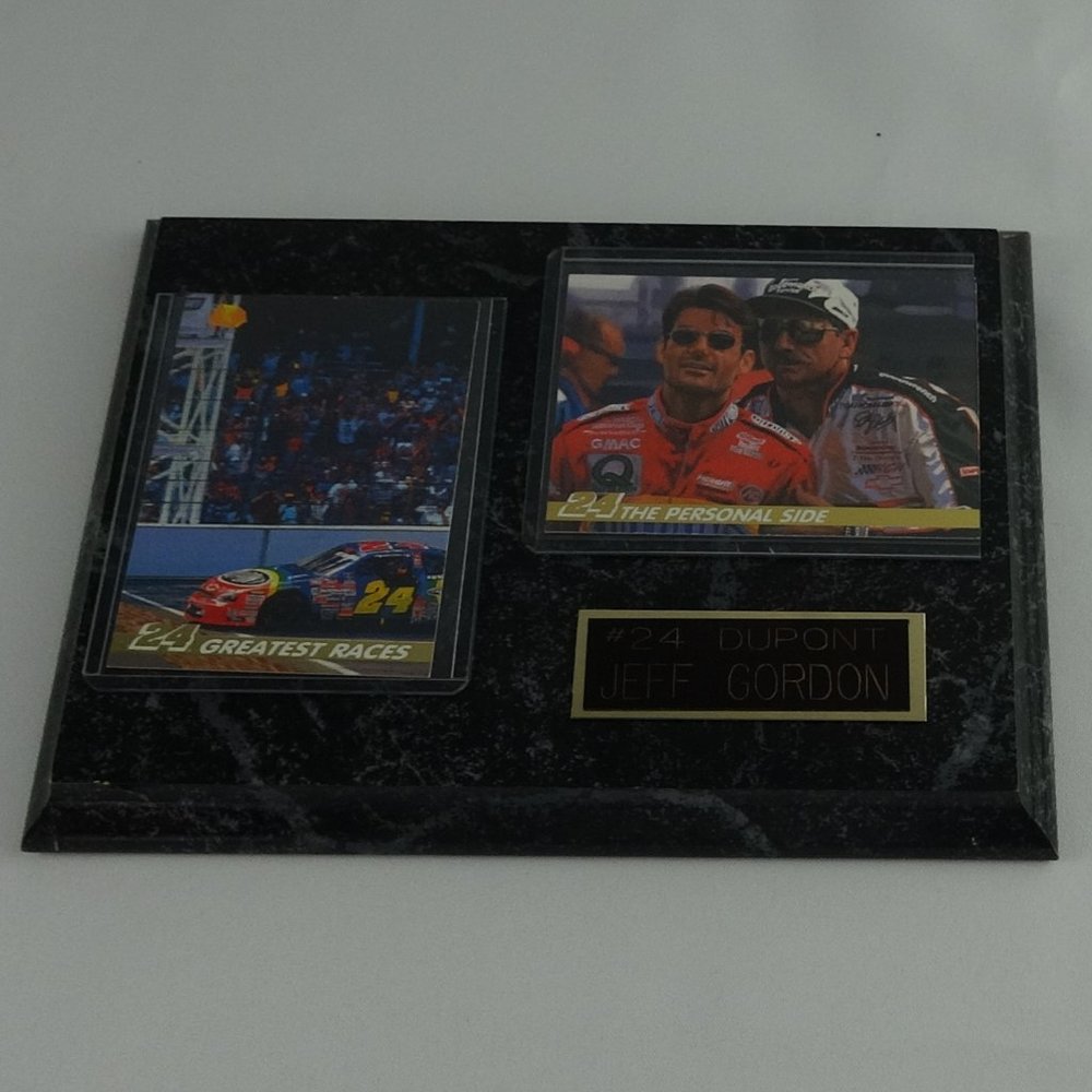 NASSCAR Jeff Gordon Dupont #24 The Personal Card Plaque